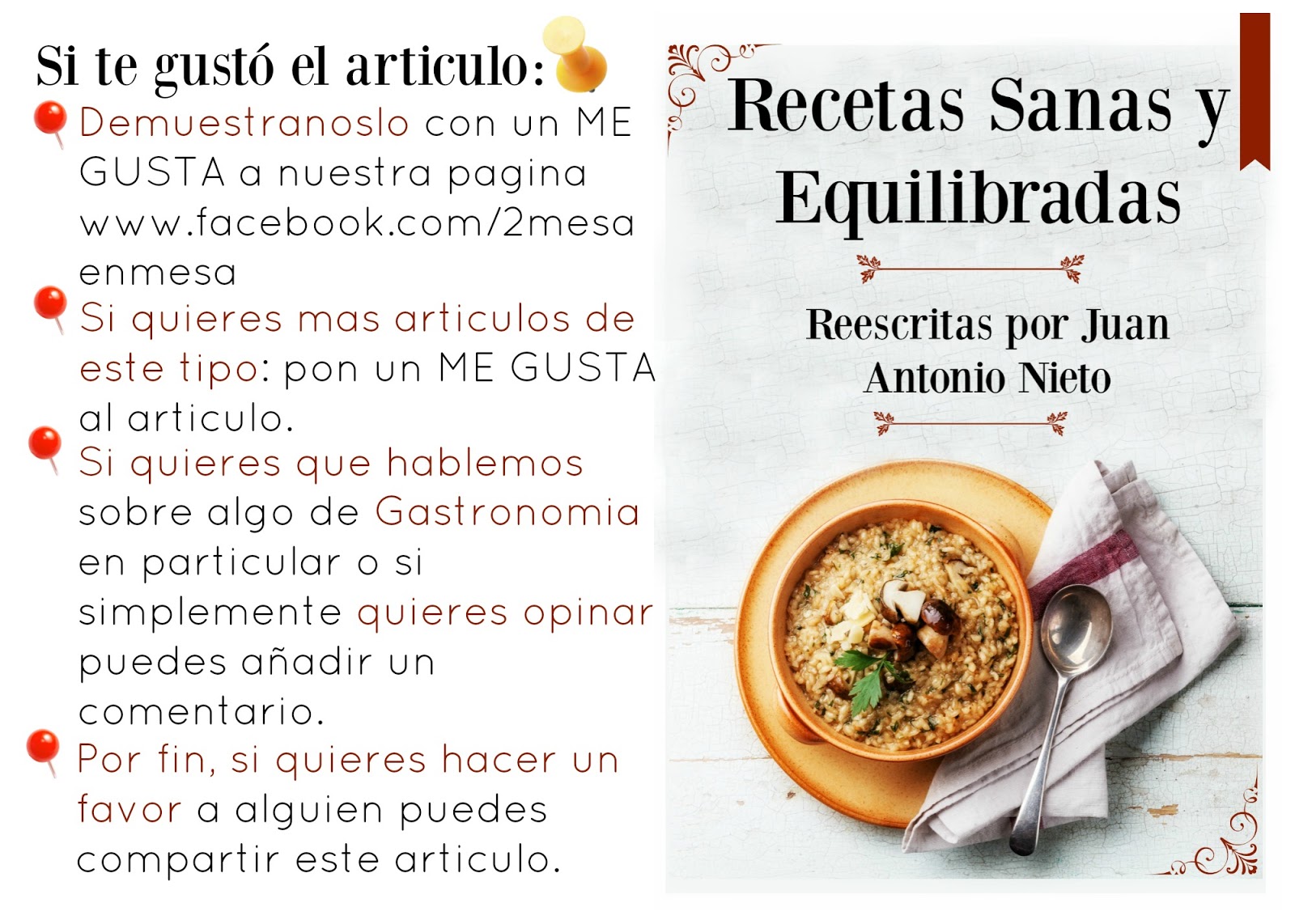 LAS RECETAS DE COCINA SANAS Y EQUILIBRADAS QUE  NECESITAS.() | De Mesa en Mesa Revista Gastronómica